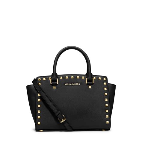 michael kors medium selma satchel bag|Michael Kors selma studded.